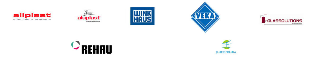 Partnerzy BLAU: Aluplast, Veka, Rehau, Winkhaus